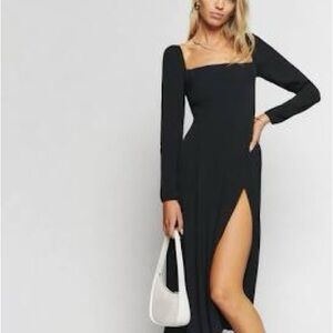 Elegant Black Long Sleeve Dress